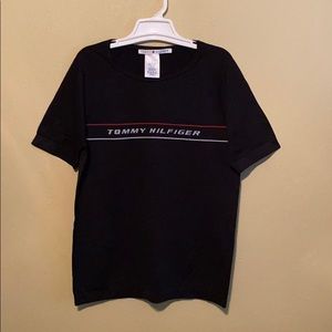 Black Tommy Hilfiger Stretchy T-shirt women Medium